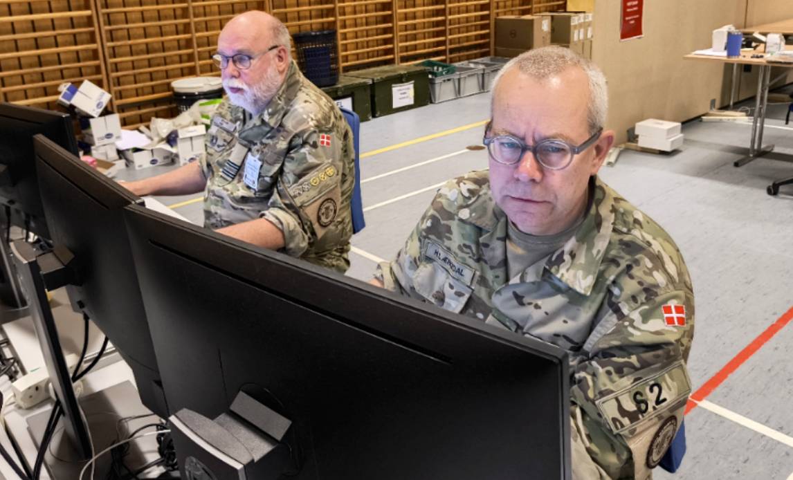 Hjemmeværnssoldater støttede CBRN-øvelsen