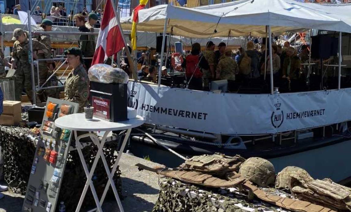 Hjemmeværnet på folkemødet i 2024.