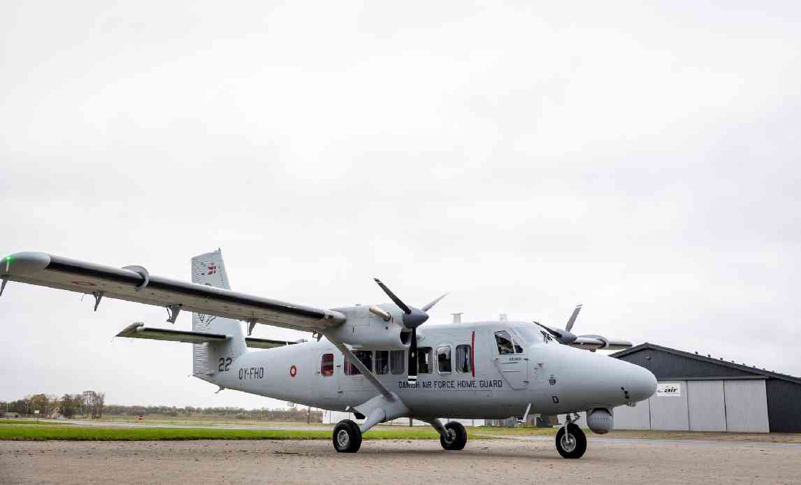 Twin Otter på landingsbane