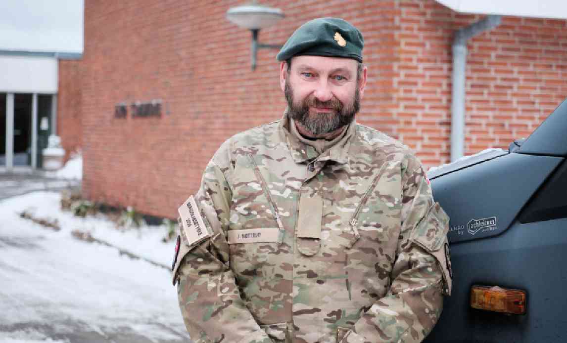 Næstkommanderende i Hjemmeværnet på Ærø er klar med sneberedskabet