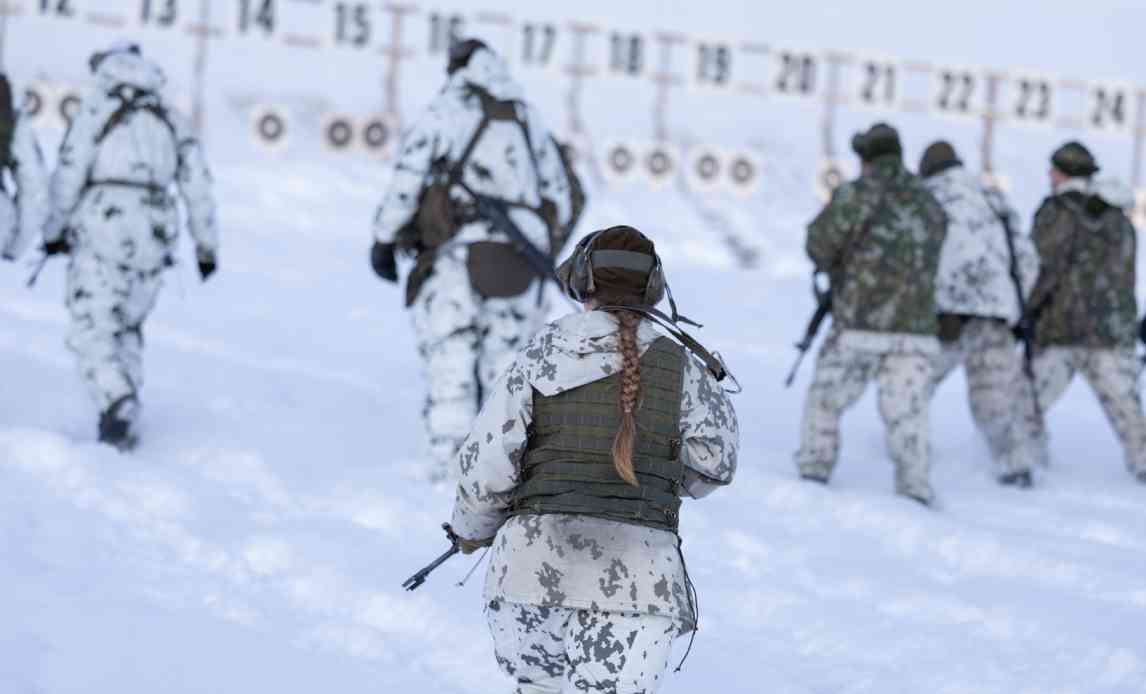 Frivillige fra Hærhjemmeværnet og Flyverhjemmeværnet på øvelse i Finland