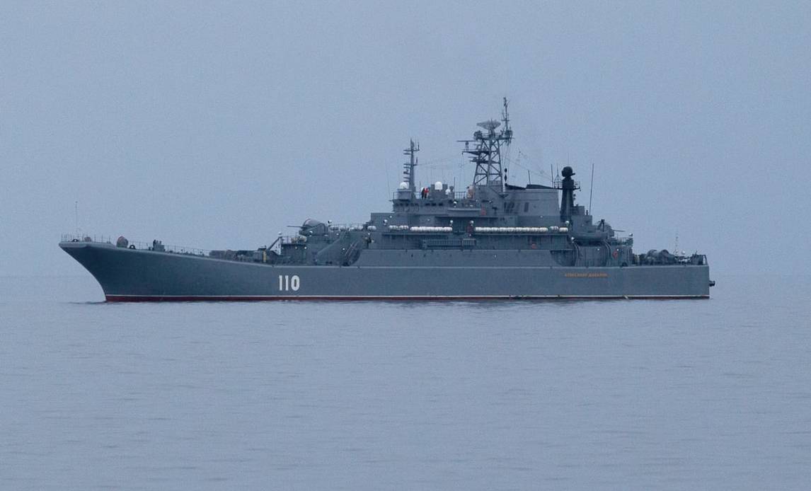 Et russisk krigsskib i Østersøen er ikke usædvanligt syn for Marinehjemmeværnet.