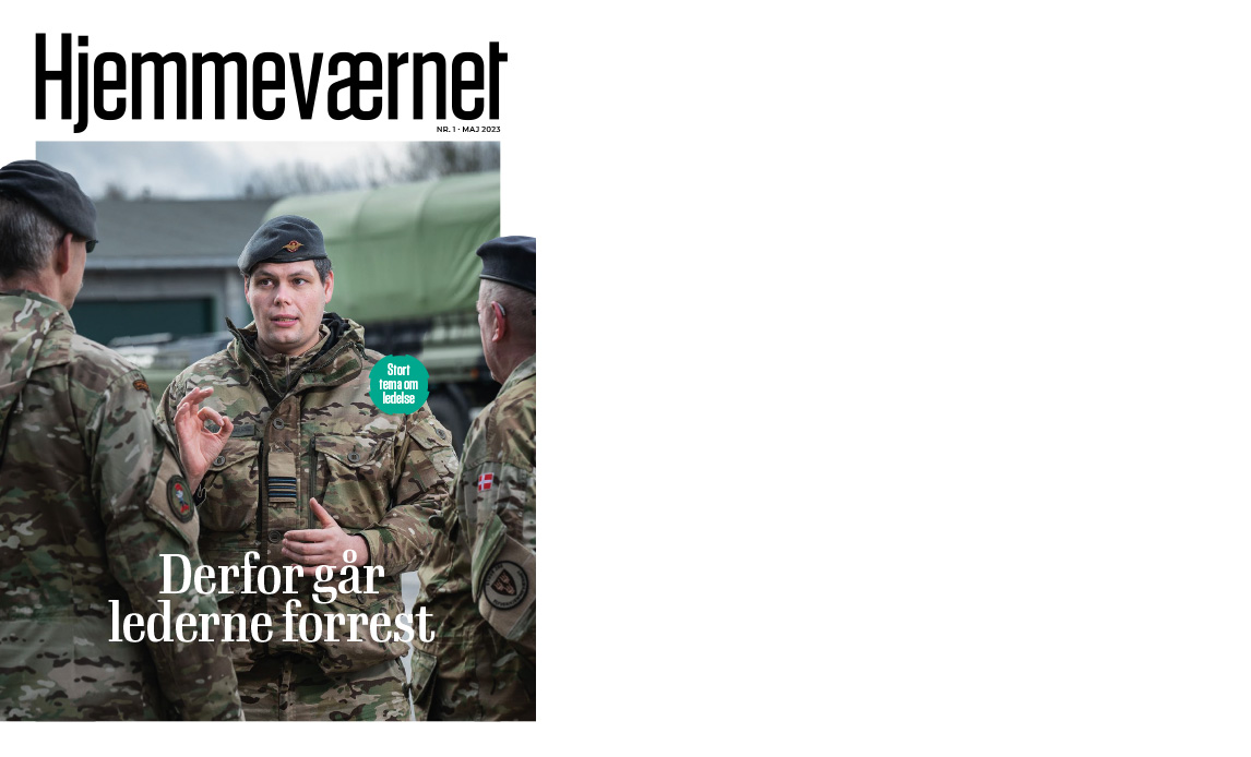 Forside af Magasinet Hjemmeværnet nr 1, 2023