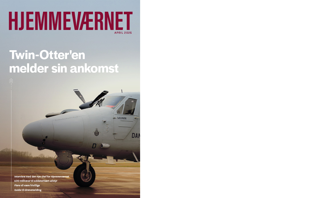 Forside af Magasinet Hjemmeværnet nr 1, 2025