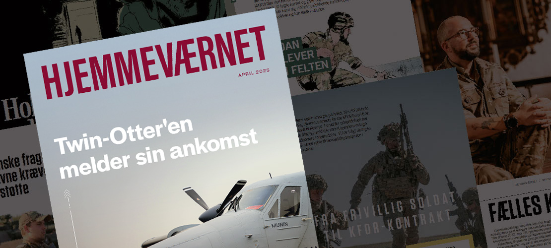 Kollage af hjemmeværnsmagasiner.