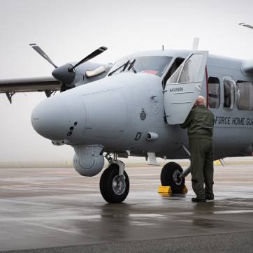 Et af Hjemmeværnets Twin Otter fly